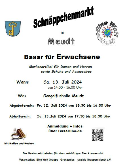 Erwachsenen-Basar am 13.07.2024