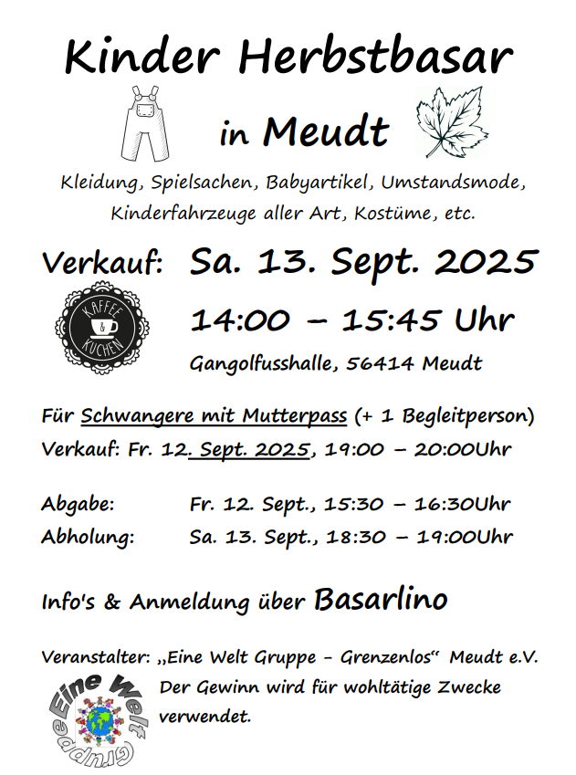 Herbstbasar am 13.09.2025
